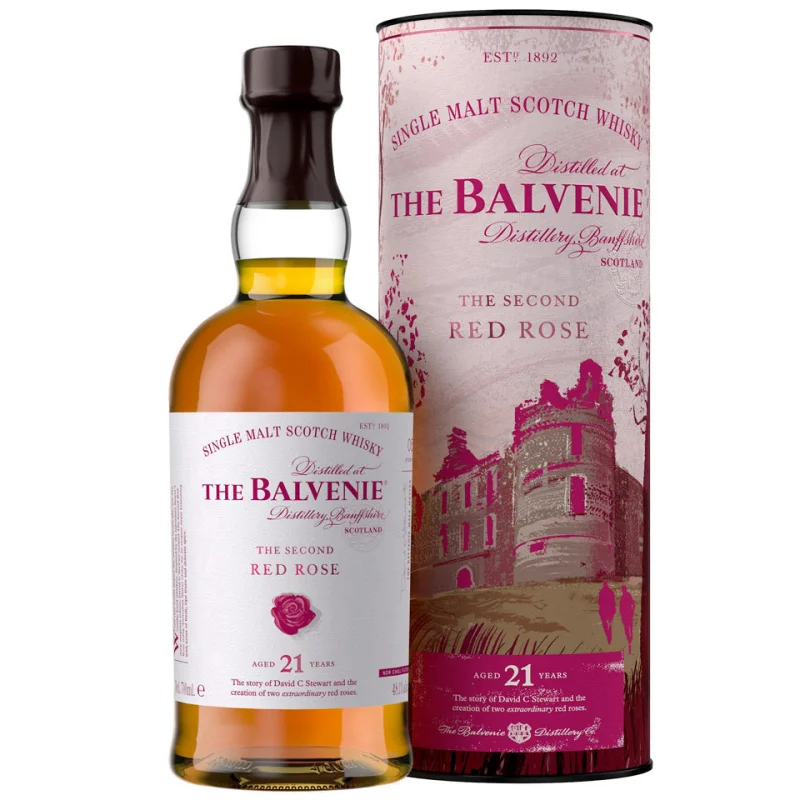 Balvenie 21 Year Old The Second Red Rose Single Malt Scotch Whisky 700mL