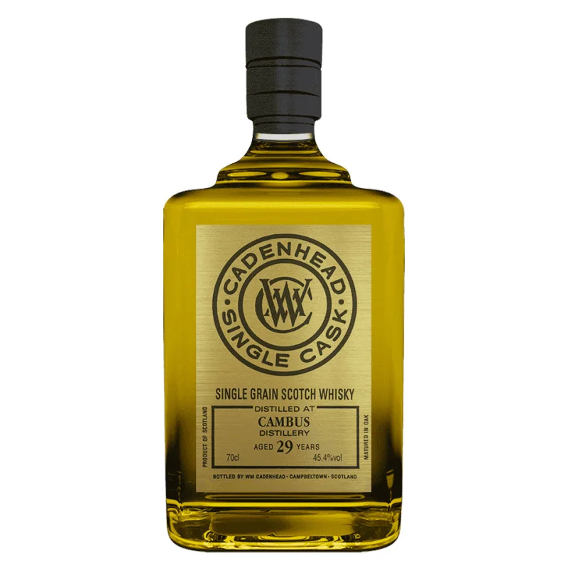 Cambus 1998 29 Year Old Cadenhead Single Cask Single Grain Scotch Whisky 700mL