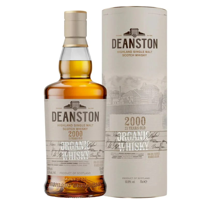 Deanston 21 Year Old Fino Cask Strength Organic Single Malt Scotch Whisky 700mL