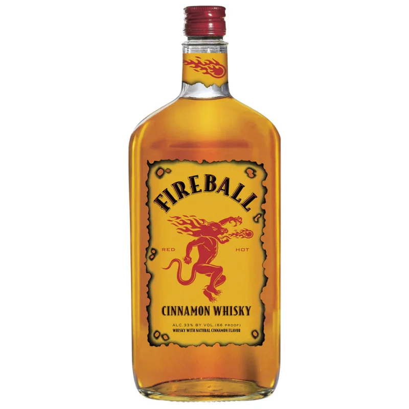 Fireball Cinnamon Flavoured Canadian Whisky 1L