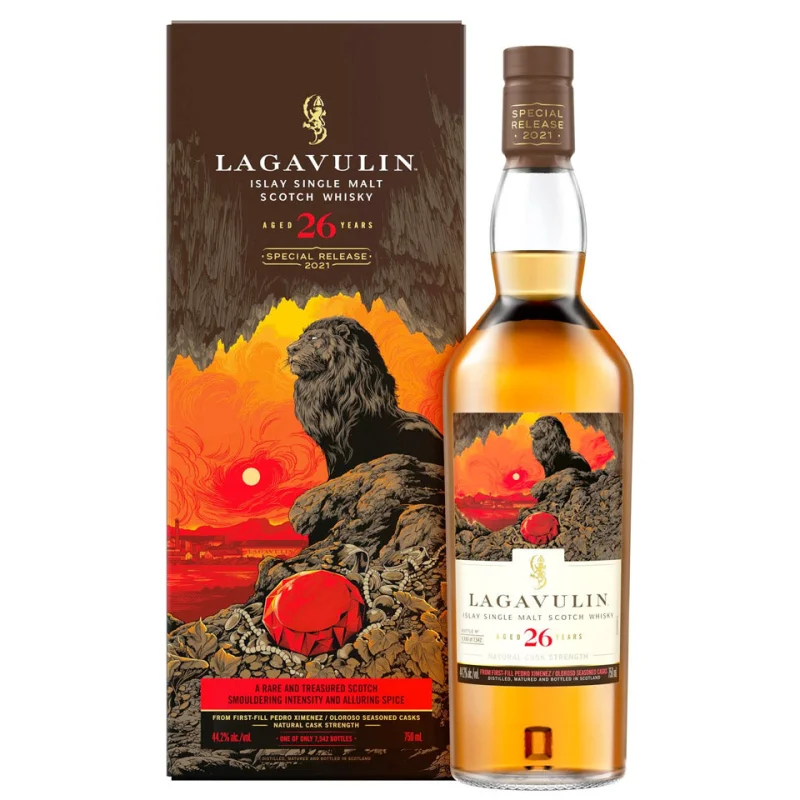 Lagavulin 26 Year Old ‘The Lion’s Jewel’ 2021 Cask Strength Single Malt Scotch Whisky 700mL