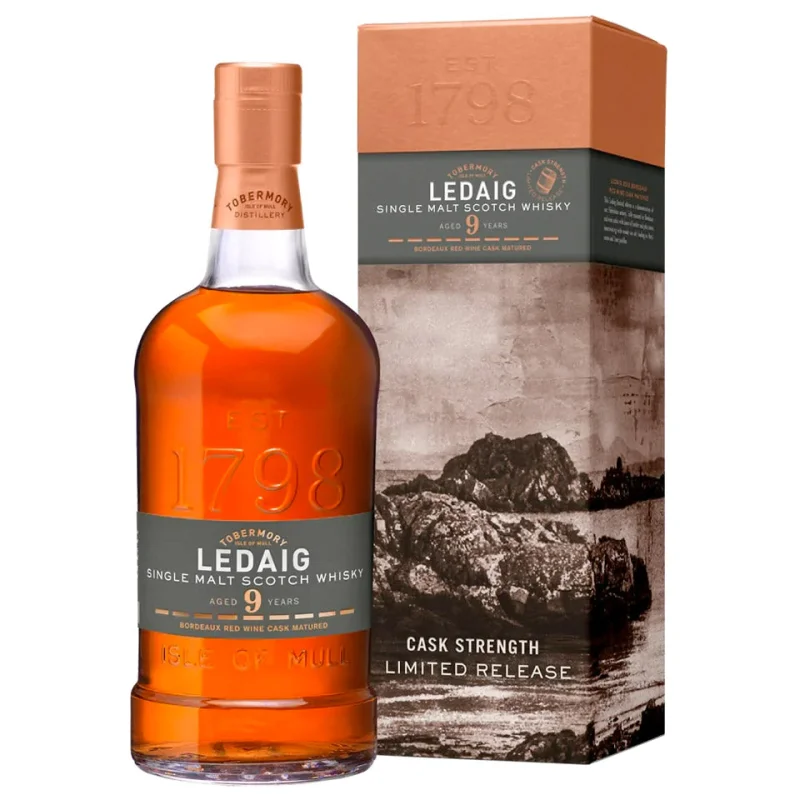 Ledaig 2012 9 Year Old Bordeaux Finish Cask Strength Single Malt Scotch Whisky 700mL