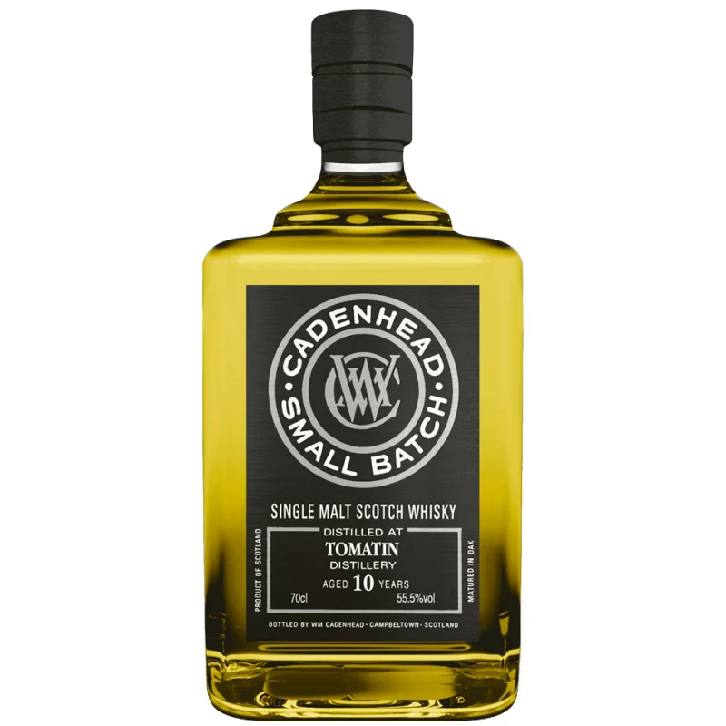Tomatin 2008 10 Year Old Cadenhead Cask Strength Single Malt Scotch Whisky 700mL