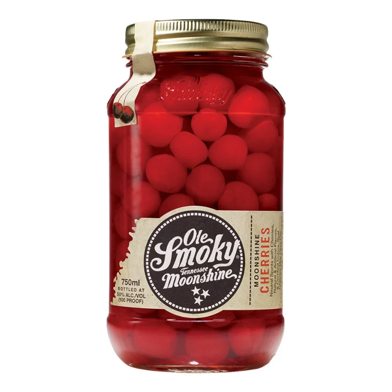 Ole Smoky 100 Proof Maraschino Cherries Tennessee Moonshine 750mL