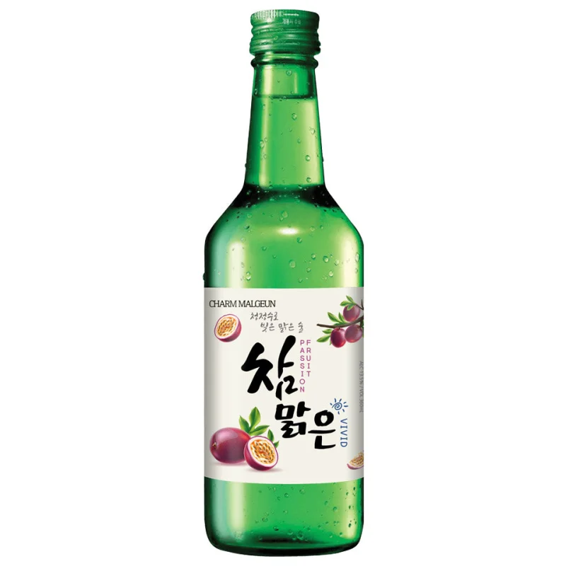 Charm Malgeun Vivid Passionfruit Flavoured Soju 360mL