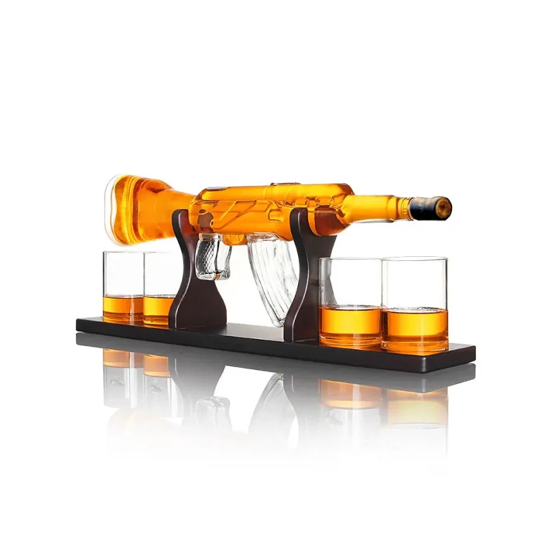 Gatling Liquor AK-47 Whiskey Display Edition + 4 Bullet Glasses 700mL