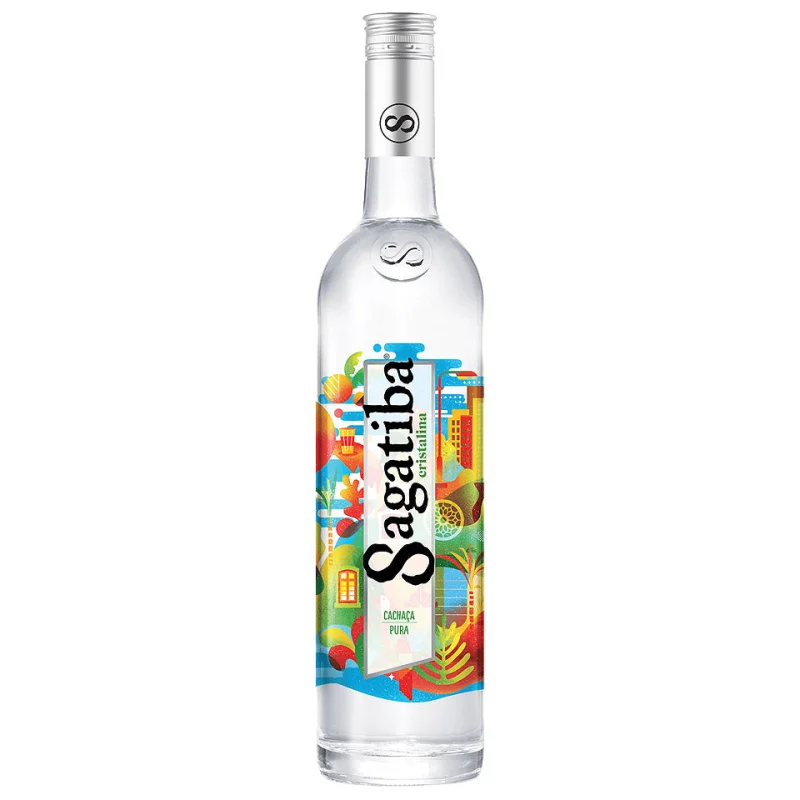 Sagatiba Cristalina Pura Premium Cachaca Brasilian Liqueur 700mL