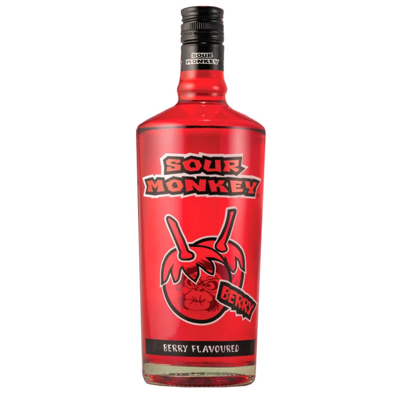 Sour Monkey Sour Berry Spirit Cooler Liqueur 750mL