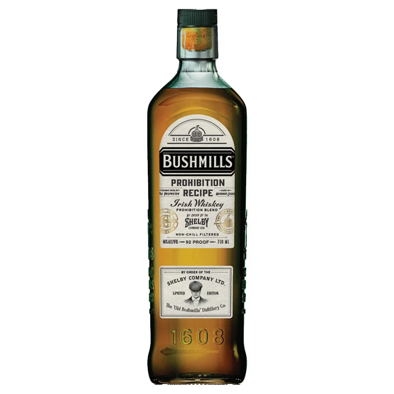 Bushmills Prohibition Recipe Peaky Blinders Limited Edition Blended Irish Whiskey 750mL