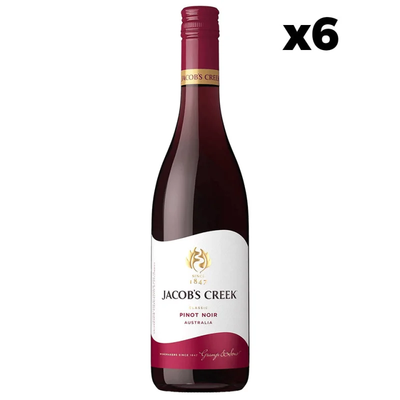 Jacob’s Creek Classic Pinot Noir Red Wine Case 6 x 750mL