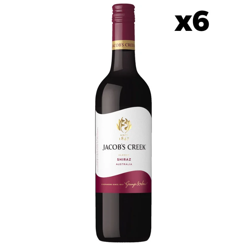 Jacob’s Creek Classic Shiraz Red Wine Case 6 x 750mL