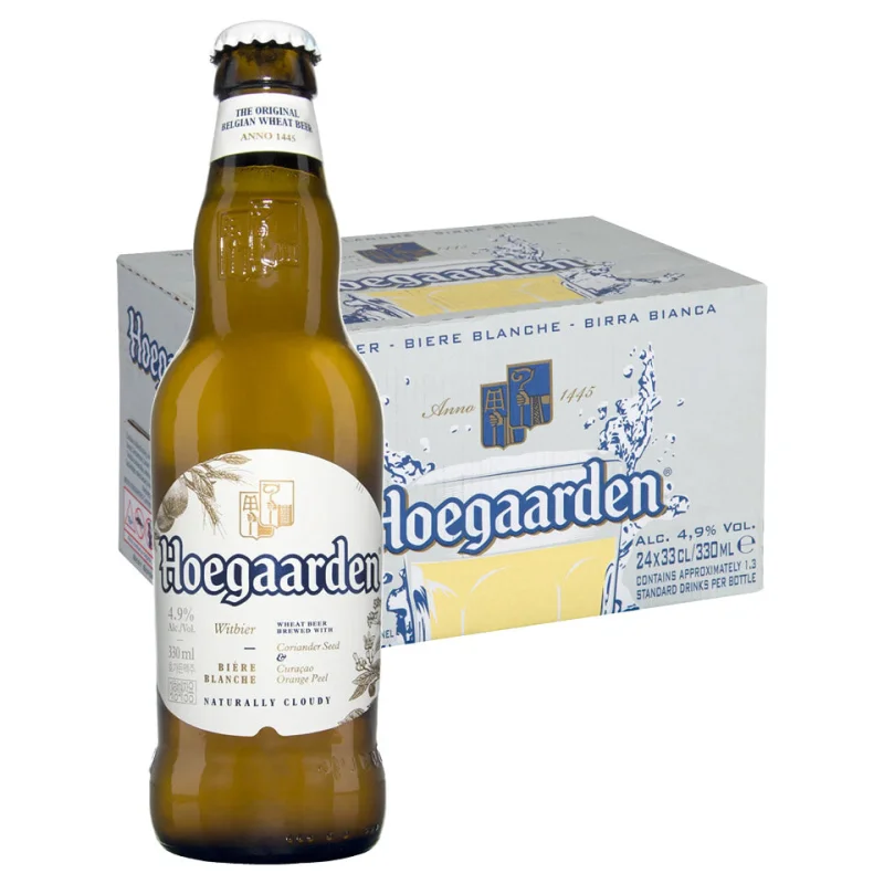 Hoegaarden Wheat Beer 24 x Pack 330ml Bottles