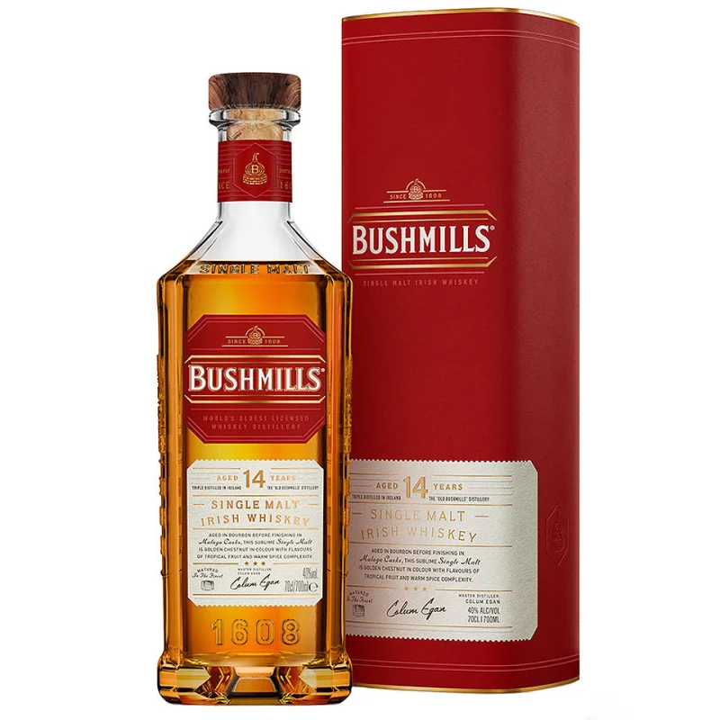 Bushmills 14 Year Old Malaga Cask Finish Single Malt Irish Whiskey 700mL