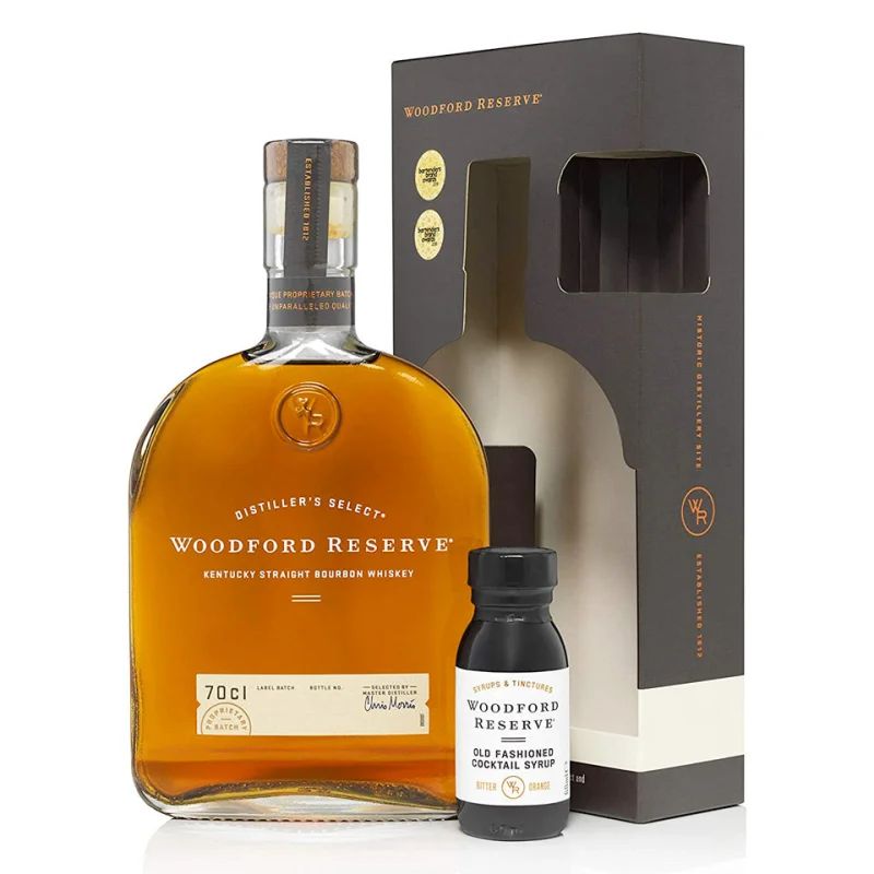 Woodford Reserve Old Fashioned Gift Set Kentucky Straight Bourbon Whiskey 700mL