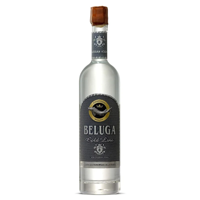 Beluga Gold Line Limited Edition Russian Vodka Leather Gift Box 700mL