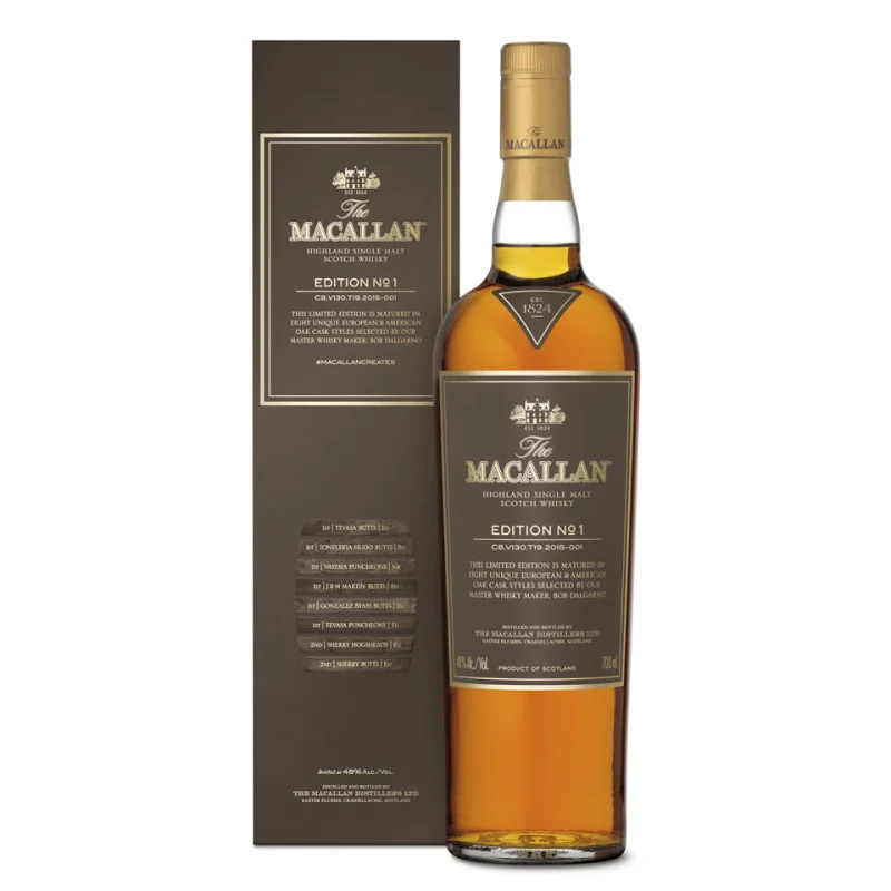 The Macallan Edition No. 1 Single Malt Scotch Whisky 700mL