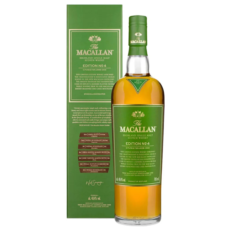 The Macallan Edition No. 4 Single Malt Scotch Whisky 700mL
