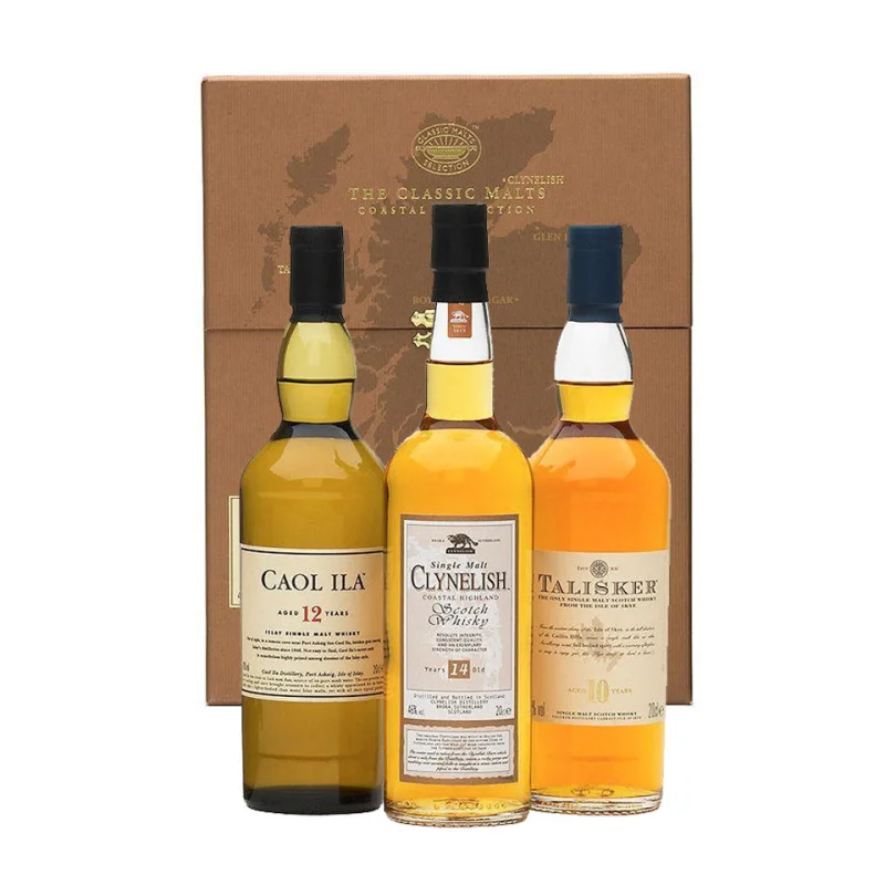 The Classic Coastal Malts Scotch Whisky Collection 200mL x 3