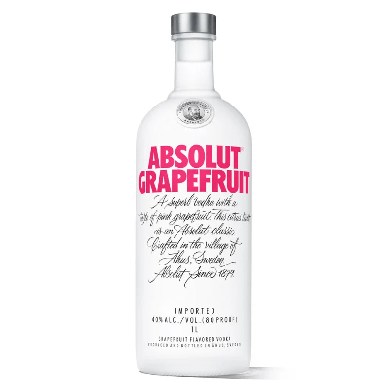 Absolut Grapefruit Flavoured Swedish Vodka 1L