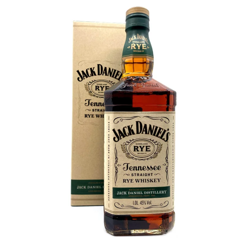 Jack Daniel’s Tennessee Straight Rye Whisky With Gift Box 1L