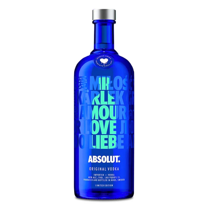 Absolut Drop Of Love 2018 Limited Edition Swedish Vodka 1L