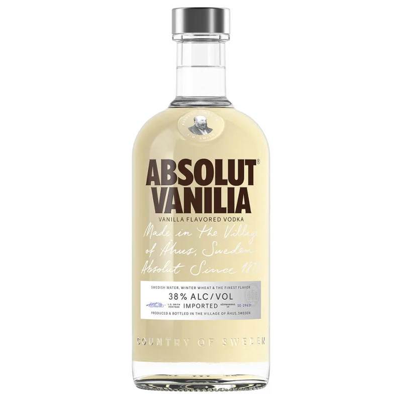 Absolut Vanilla Flavoured Swedish Vodka 1L