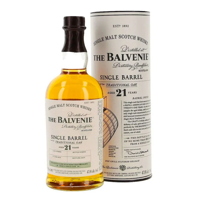 Balvenie 21 Year Old Single Barrel Single Malt Scotch Whisky 700mL