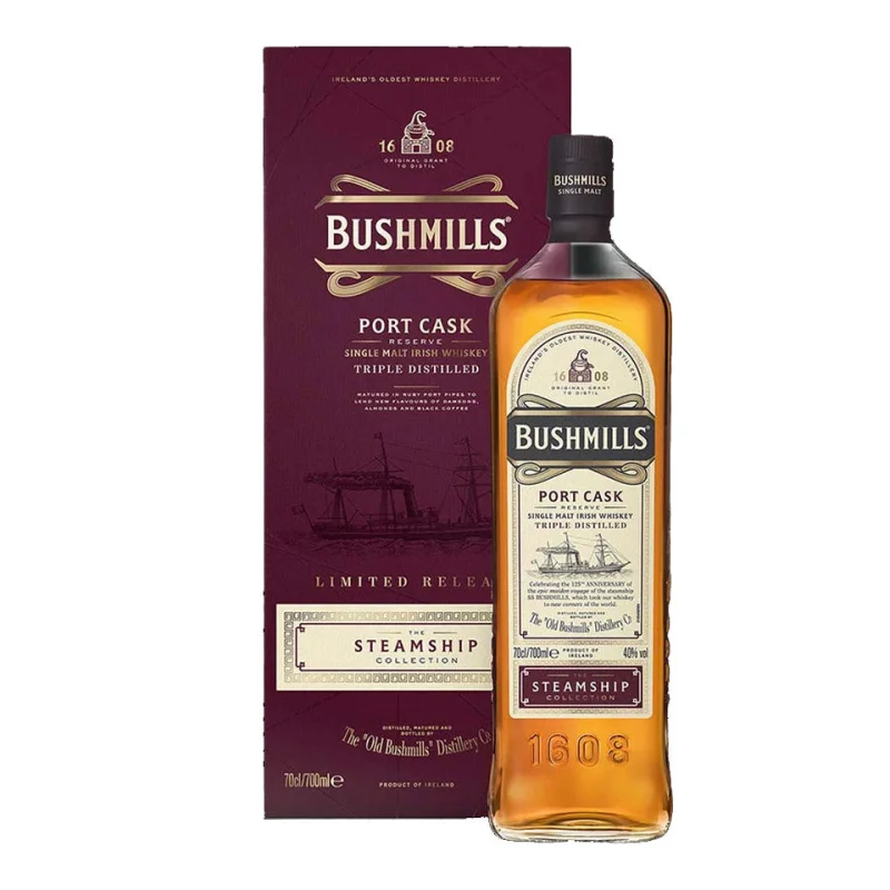 Bushmills Steamship Port Cask Reserve Single Malt Irish Whiskey 700mL