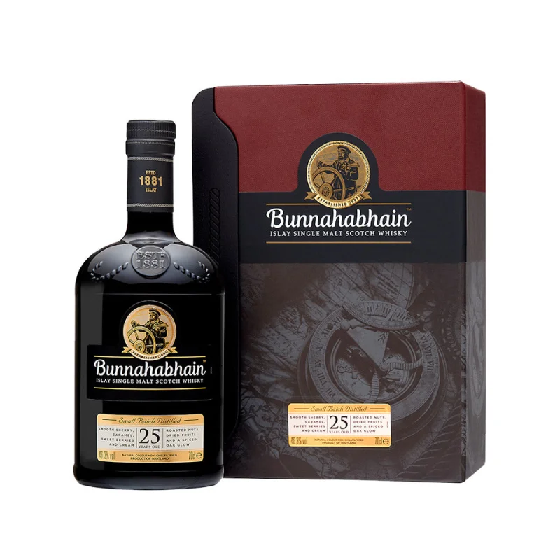 Bunnahabhain 25 Year Old Islay Single Malt Scotch Whisky 700mL