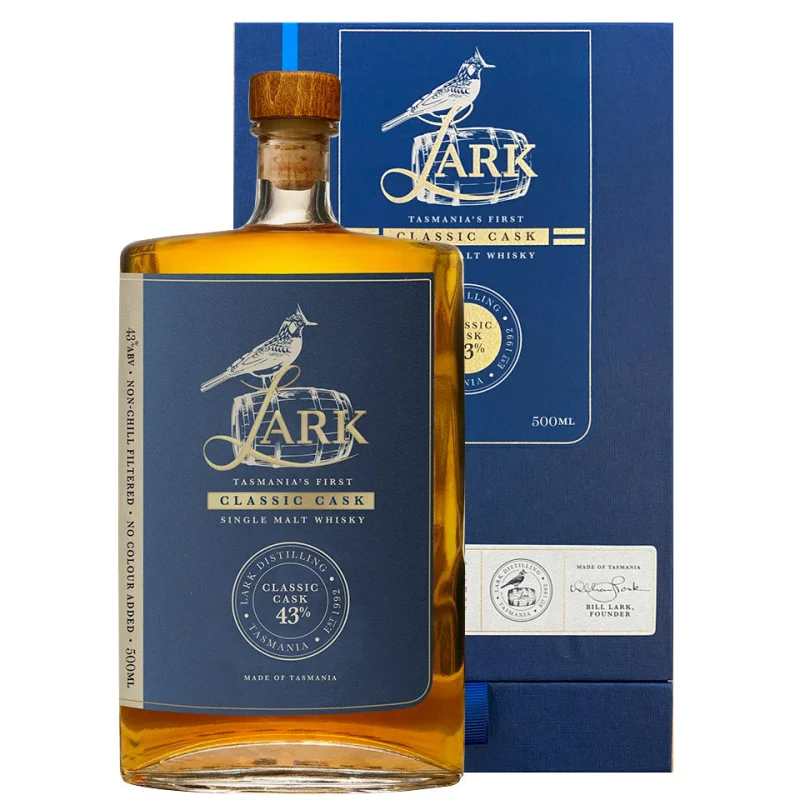 Lark Classic Cask Single Malt Australian Whisky 500mL