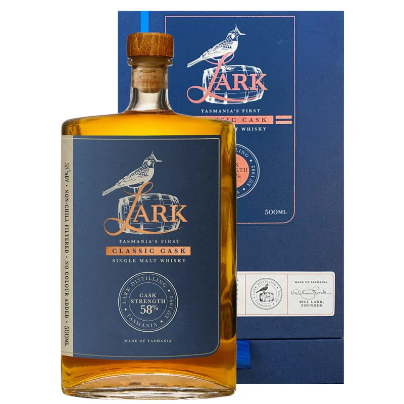 Lark Classic Cask Strength Single Malt Australian Whisky 500mL