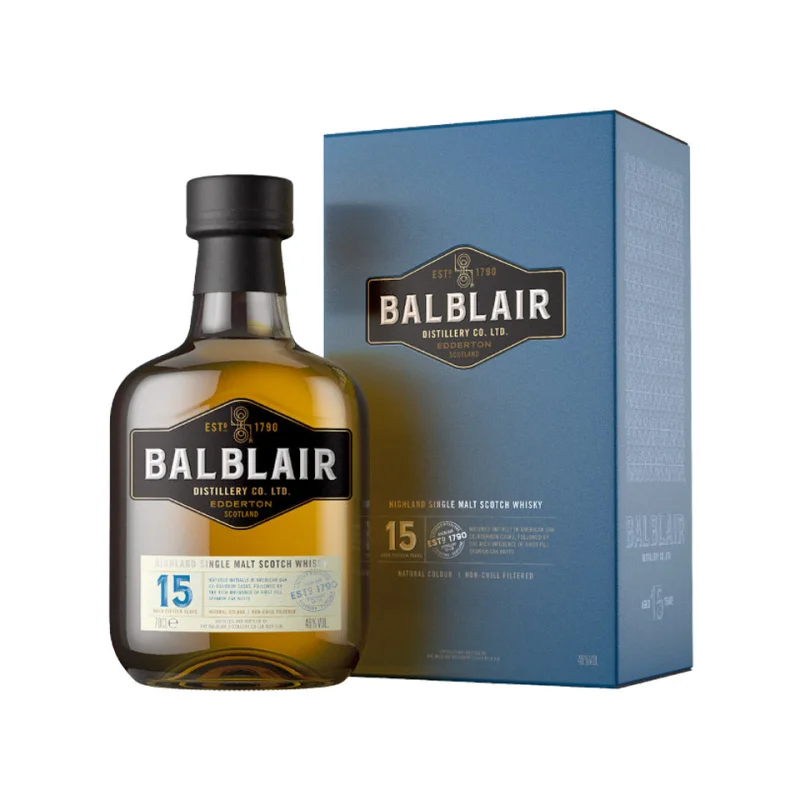 Balblair 15 Year Old Highland Single Malt Scotch Whisky 700mL