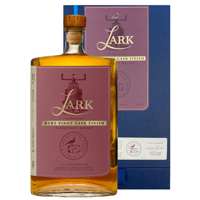 Lark Ruby Pinot Cask Limited Release Single Malt Australian Whisky 500mL
