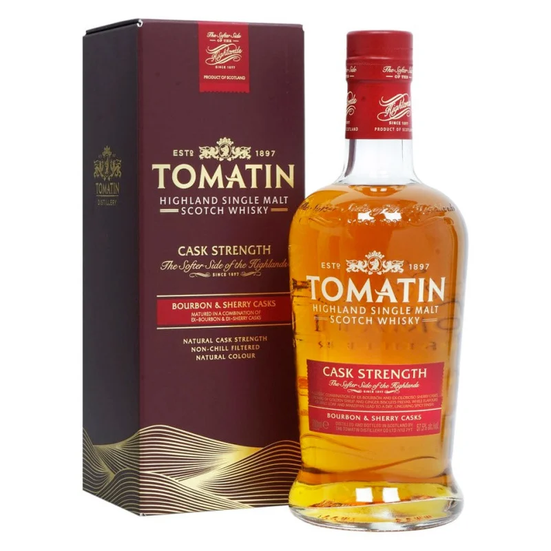 Tomatin Cask Strength Highland Single Malt Scotch Whisky 700mL