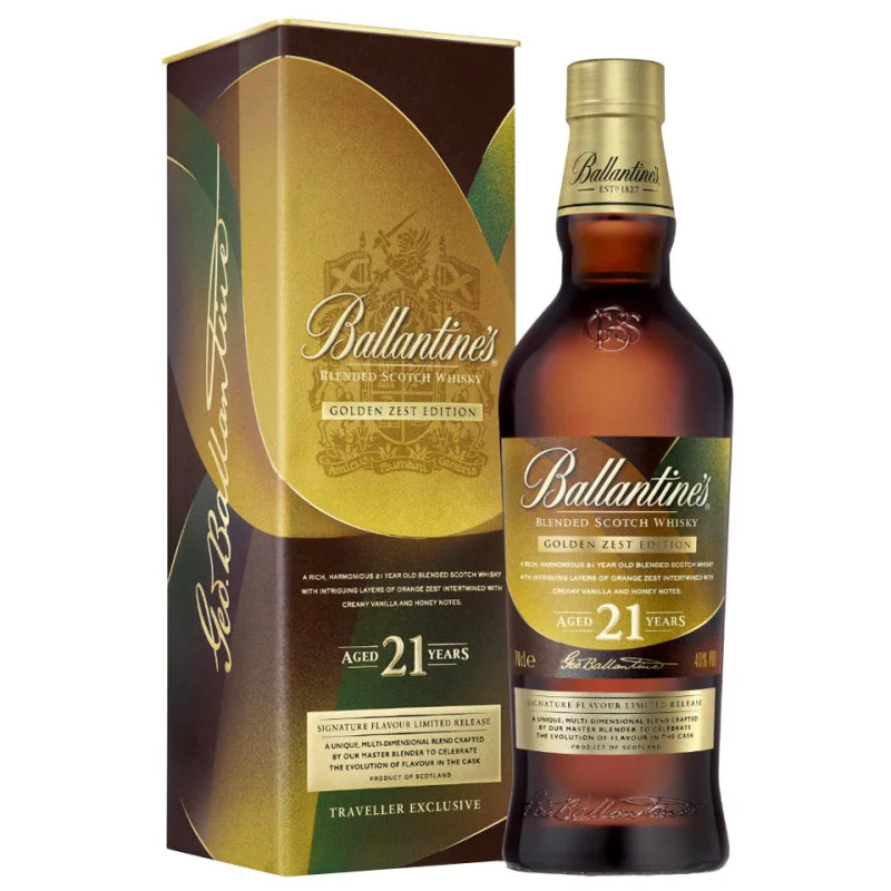 Ballantine’s 21 Year Old Golden Zest Limited Edition Blended Scotch Whisky 700mL