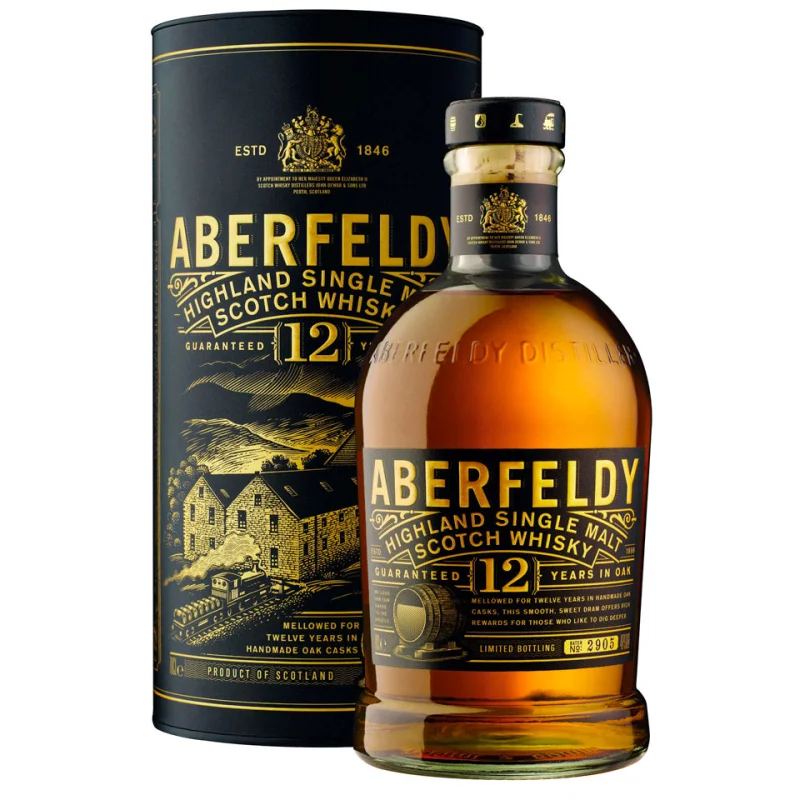 Aberfeldy 12 Year Old Single Malt Scotch Whisky 1L