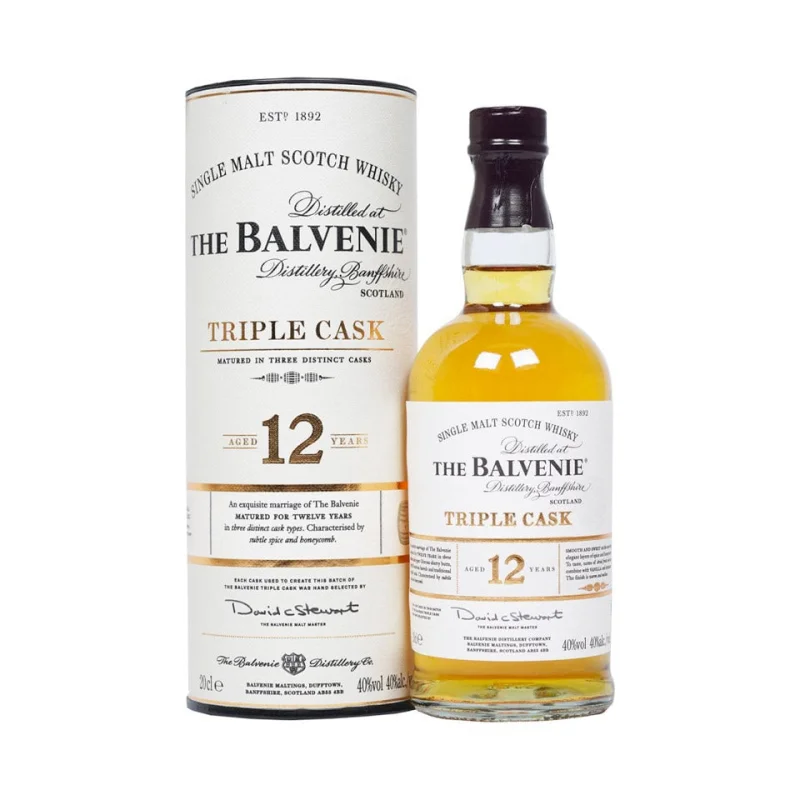 Balvenie 12 Year Old Triple Cask Single Malt Scotch Whisky Miniature 200mL