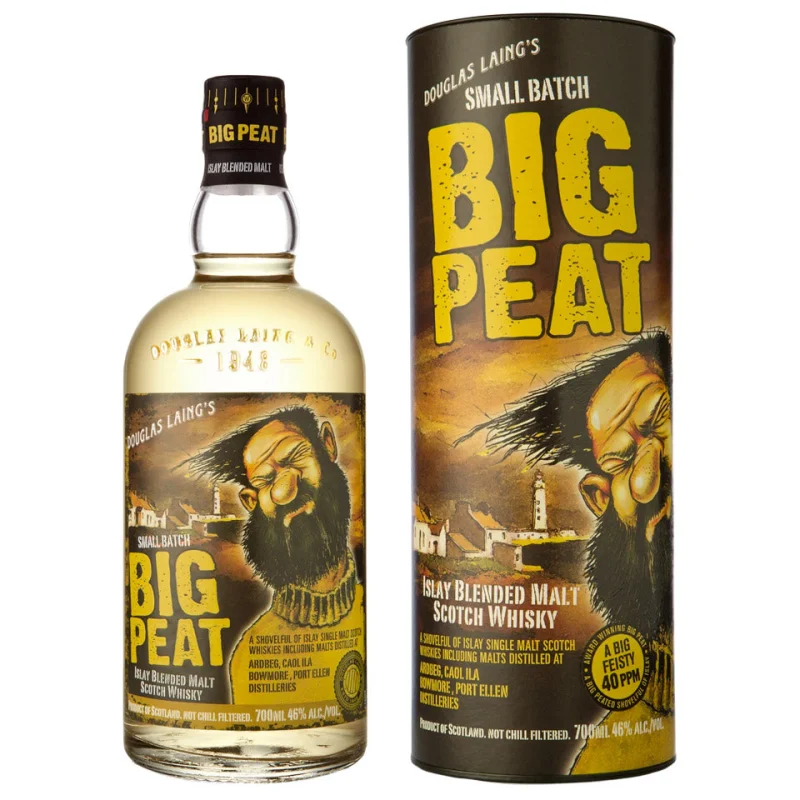 Big Peat With Gift Box Islay Blended Malt Scotch Whisky 700mL