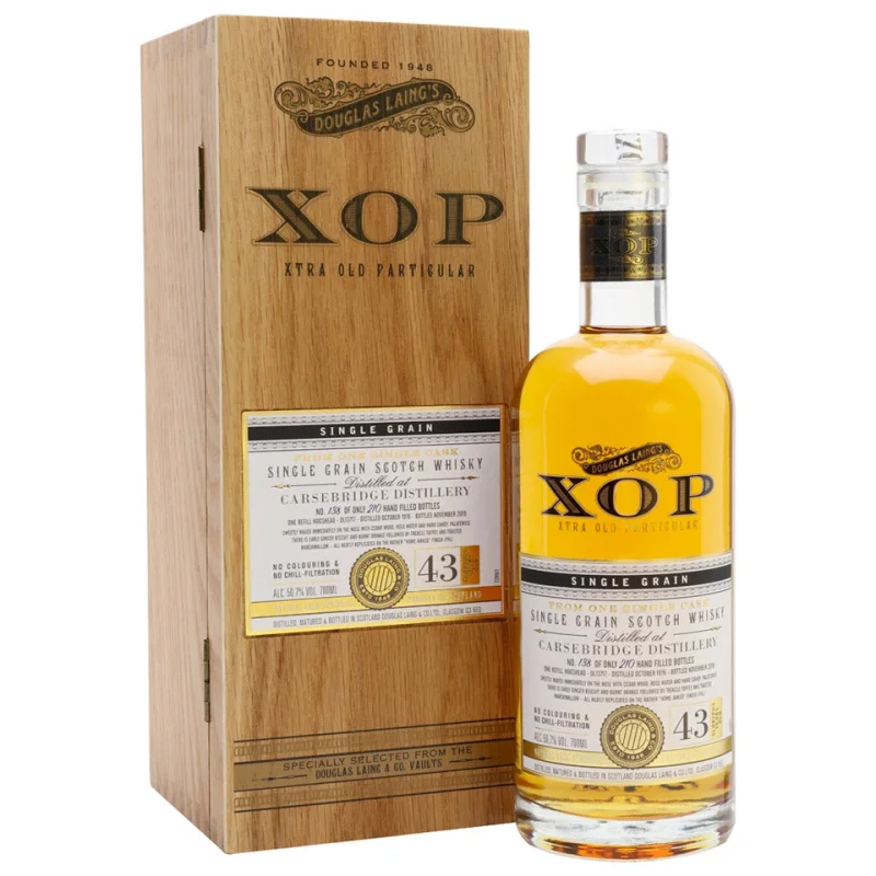 Carsebridge 1976 43 Year Old Cask Strength XOP Single Grain Scotch Whisky 700mL