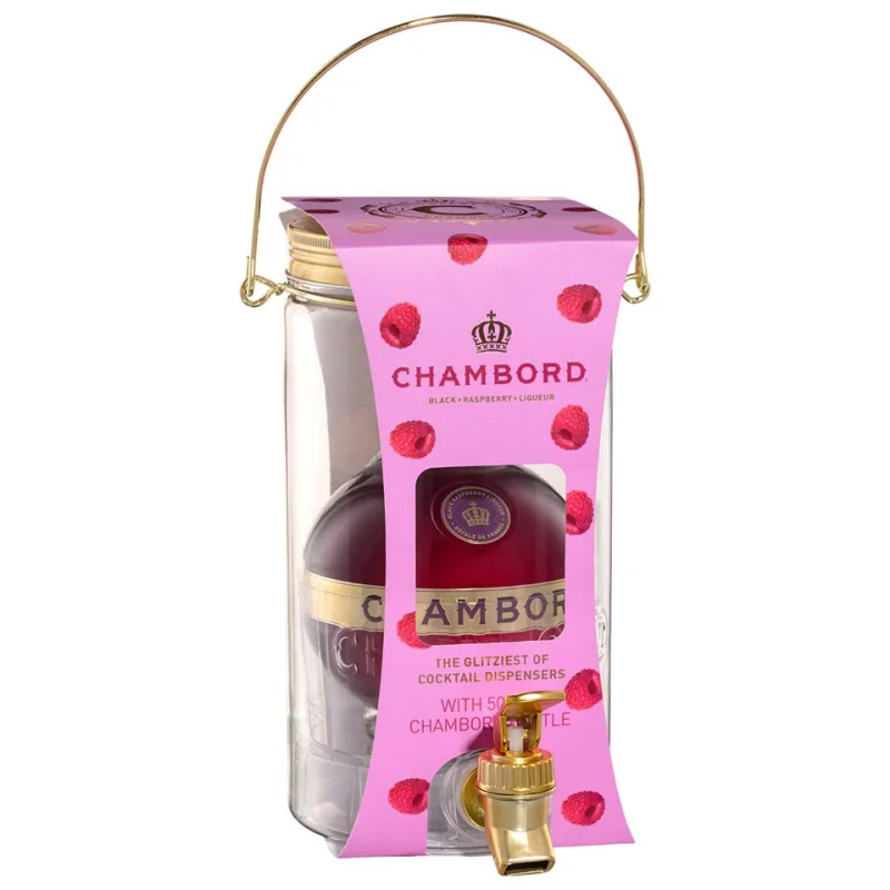 Chambord With Cocktail Dispenser Black Raspberry Liqueur 500mL