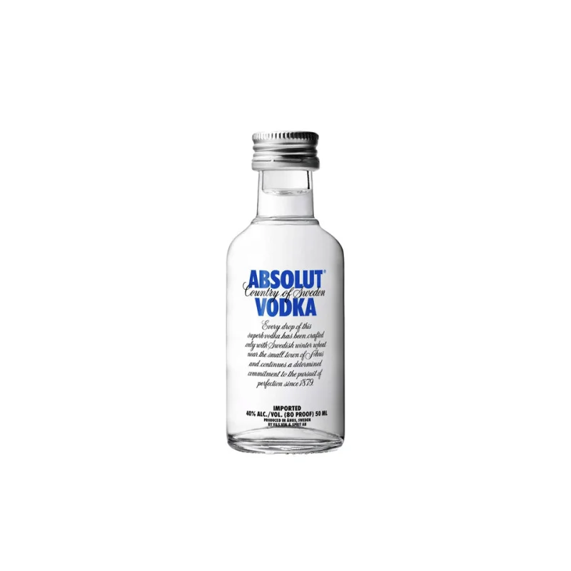 Absolut Swedish Vodka Glass Miniature 50mL