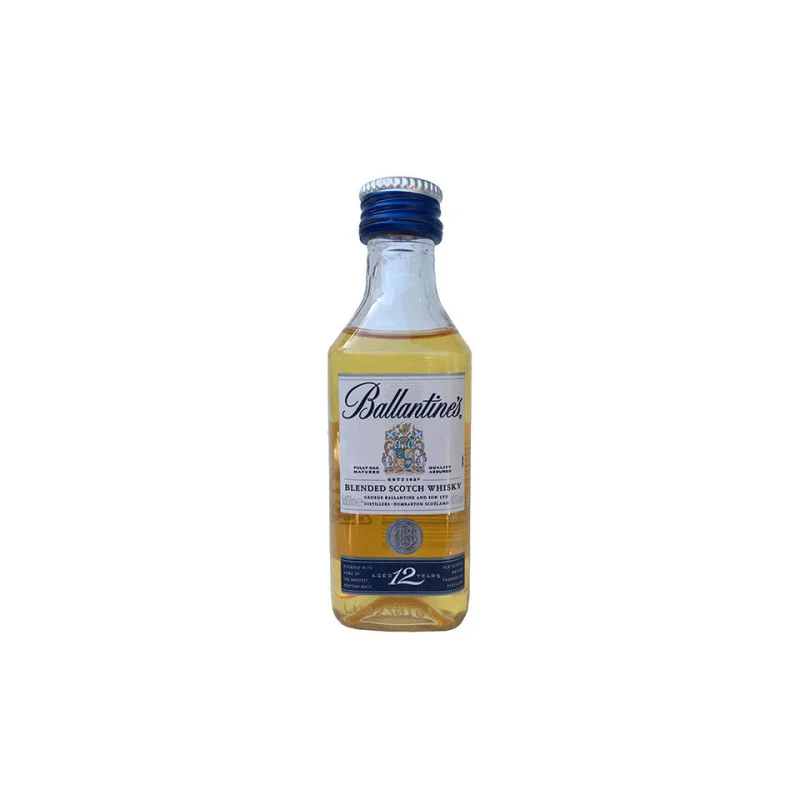 Ballantines 12 Year Old Blended Scotch Whisky Miniature 50mL