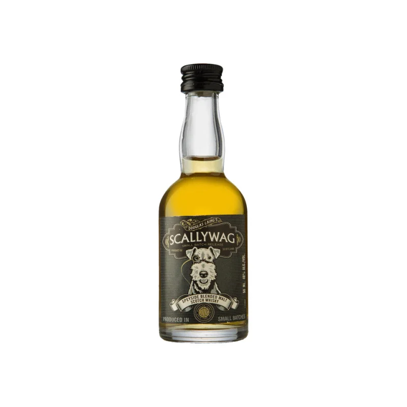 Scallywag Speyside Blended Malt Scotch Whisky Glass Miniature 50mL