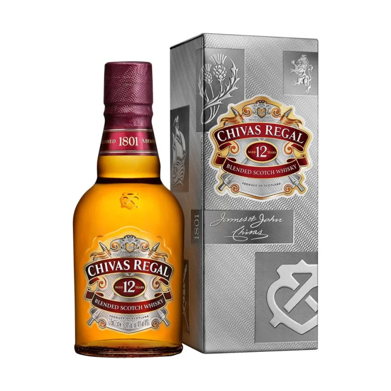 Chivas Regal 12 Year Old Blended Scotch Whisky Miniature 350mL