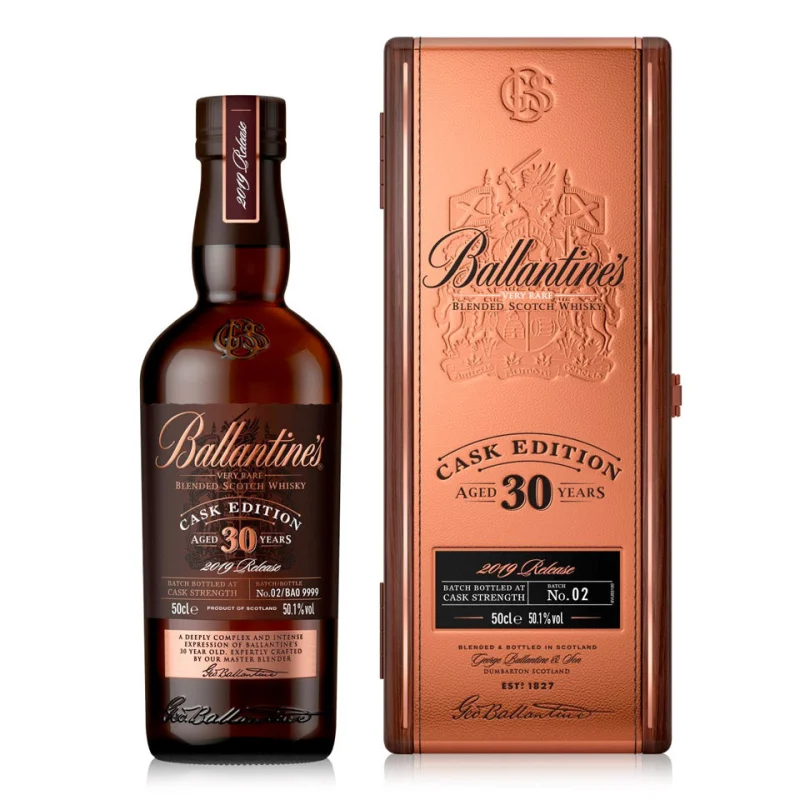 Ballantines 30 Year Old Cask Strength Edition Blended Scotch Whisky 500mL