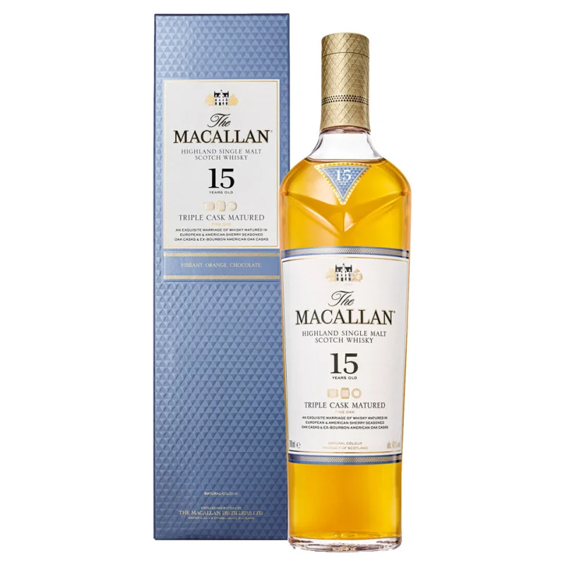 The Macallan 15 Year Old Triple Cask Single Malt Scotch Whisky 700mL
