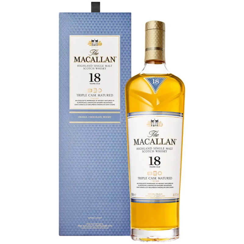 The Macallan 18 Year Old Triple Cask Single Malt Scotch Whisky 700mL