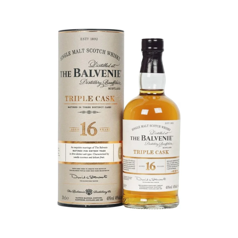 Balvenie 16 Year Old Triple Cask Single Malt Scotch Whisky Miniature 200mL