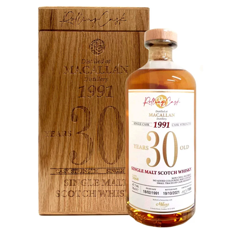 The Macallan 30 Year Old Cask Strength Single Cask 1991 Single Malt Scotch Whisky 700mL