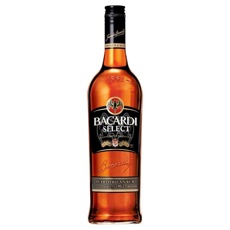 Bacardi Select Black Puerto Rican Dark Rum 1L